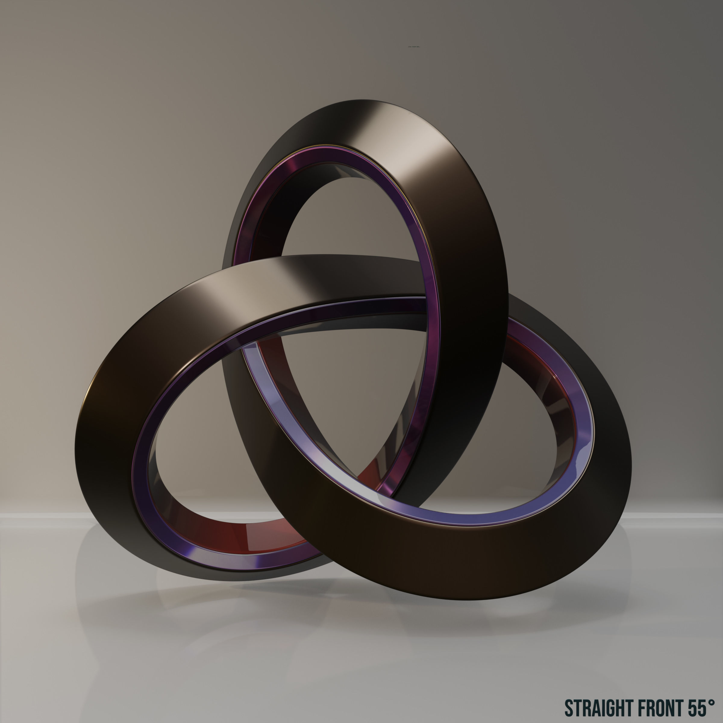 Chromium Trefoil 3D model_2
