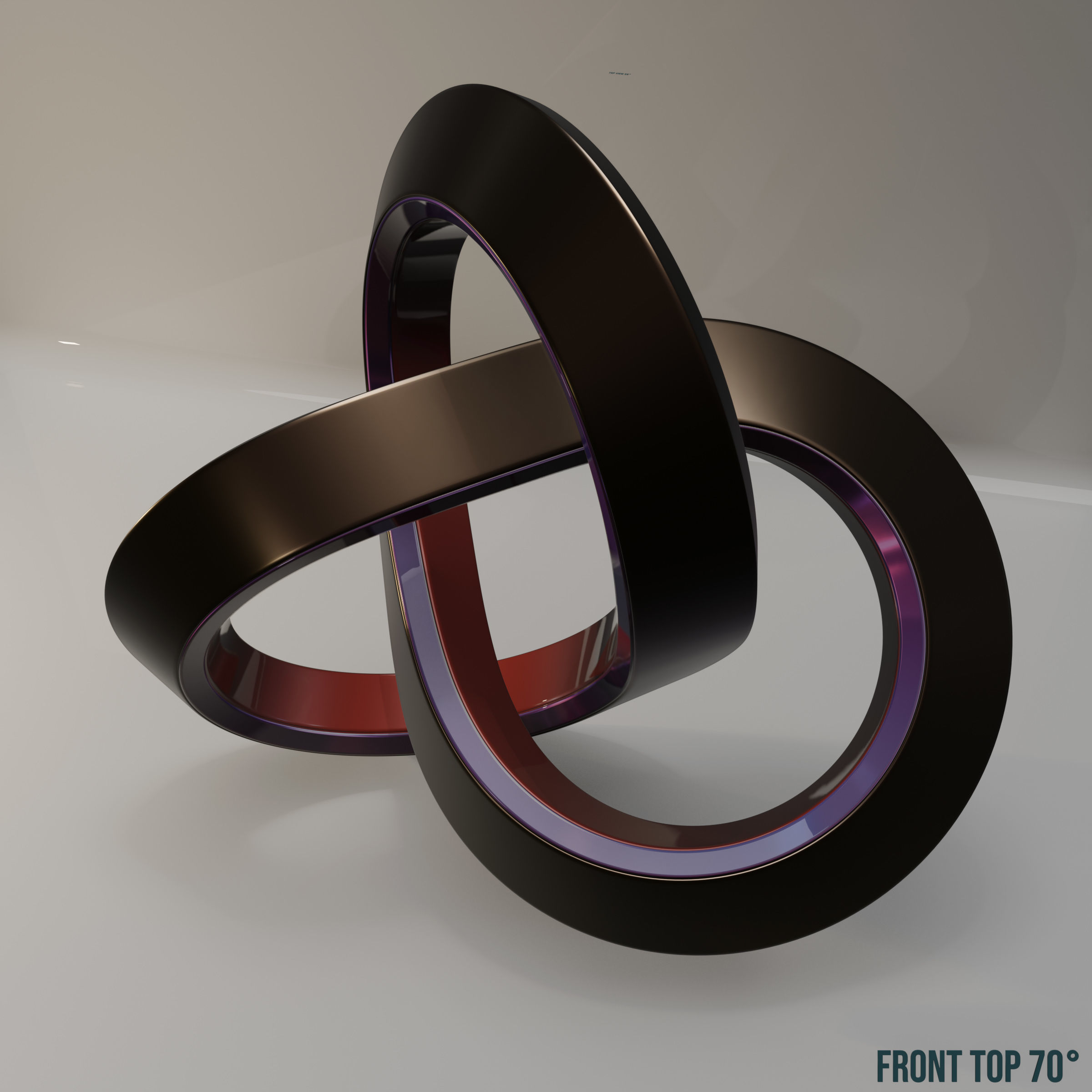 Chromium Trefoil 3D model_3