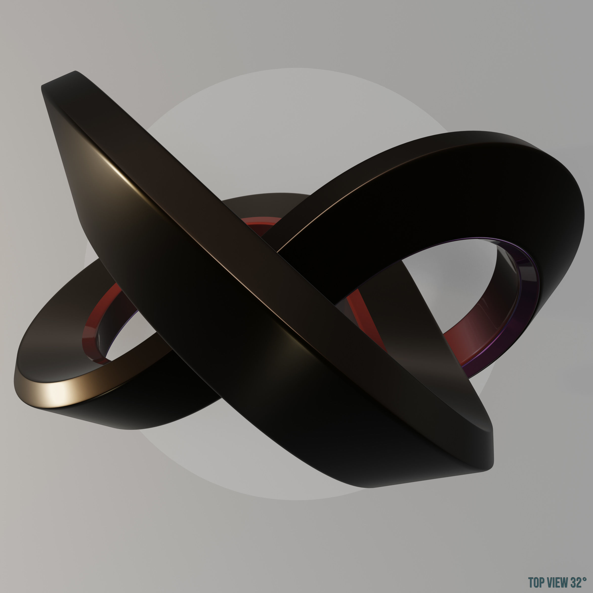 Chromium Trefoil 3D model_5