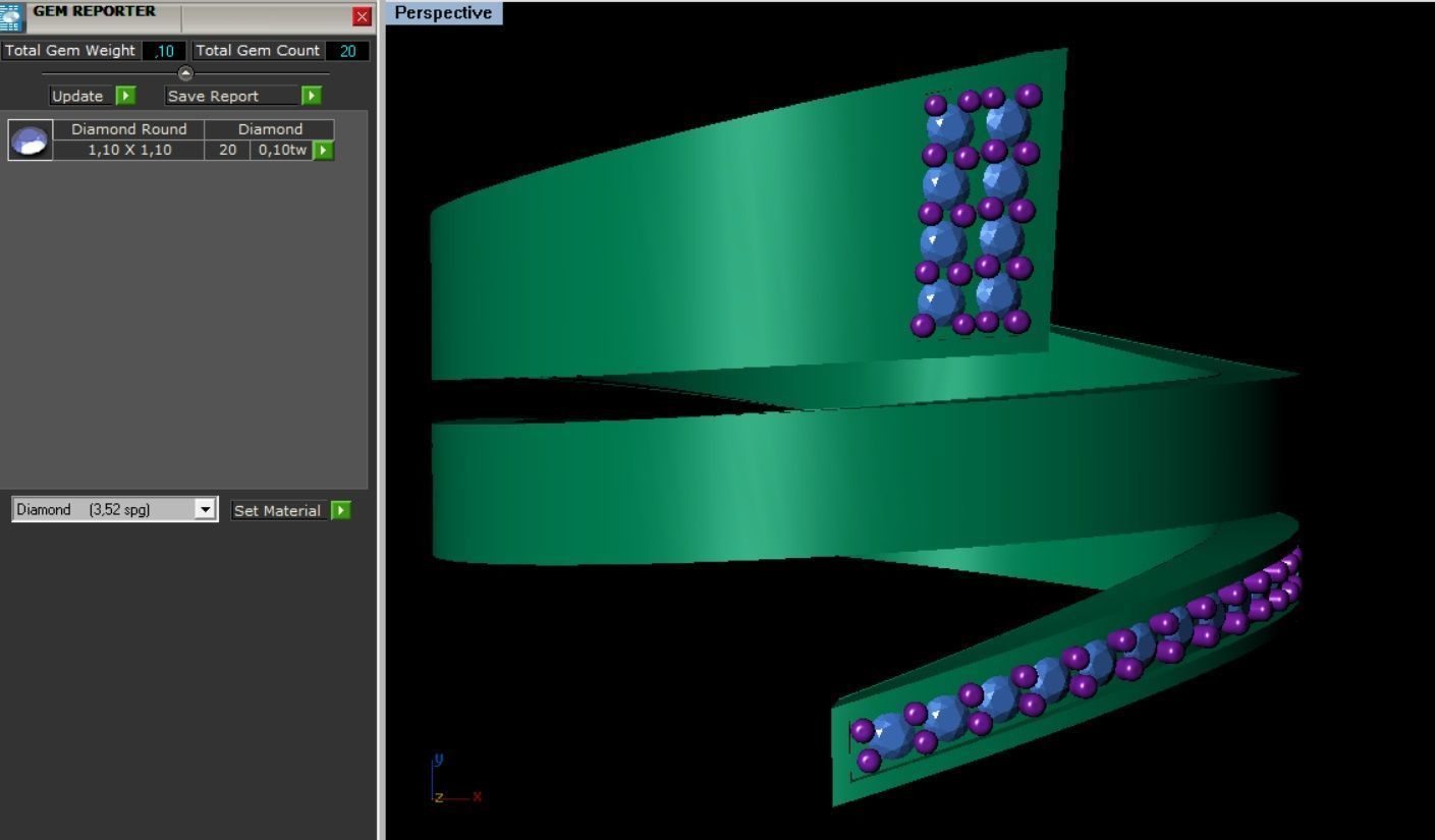 Diamond Band Ring 3D print model_6