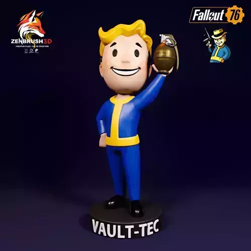 BOBBLEHEAD PACK 3 - FALLOUT 3D PRINTING - STL