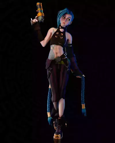 Jinx Fullsize - STL for 3d print 3D print model