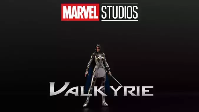 Valkyrie Low-poly 3D model