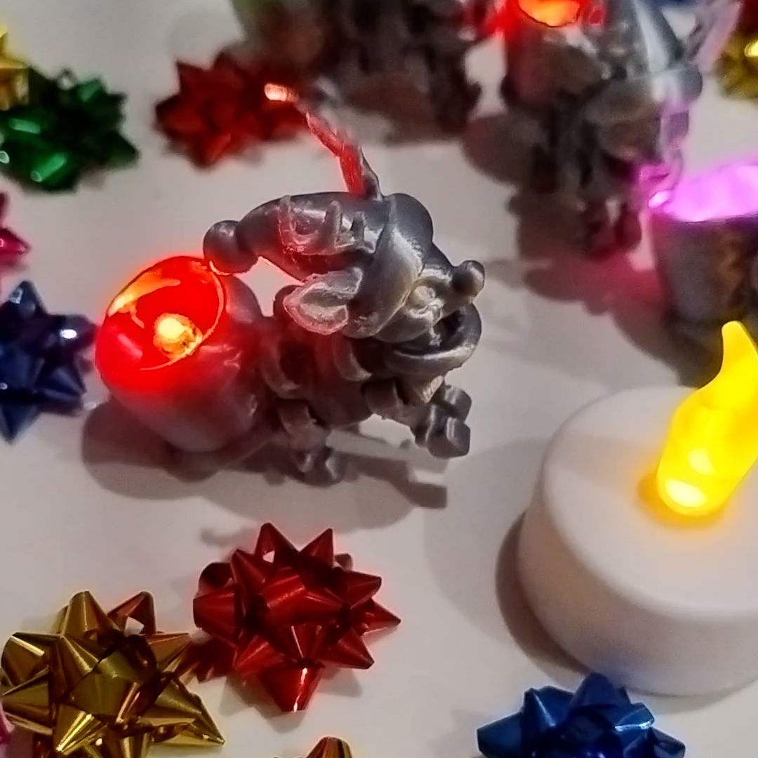 Flexy Happy Reindeer for a Modular Flying Train 3D print model_7