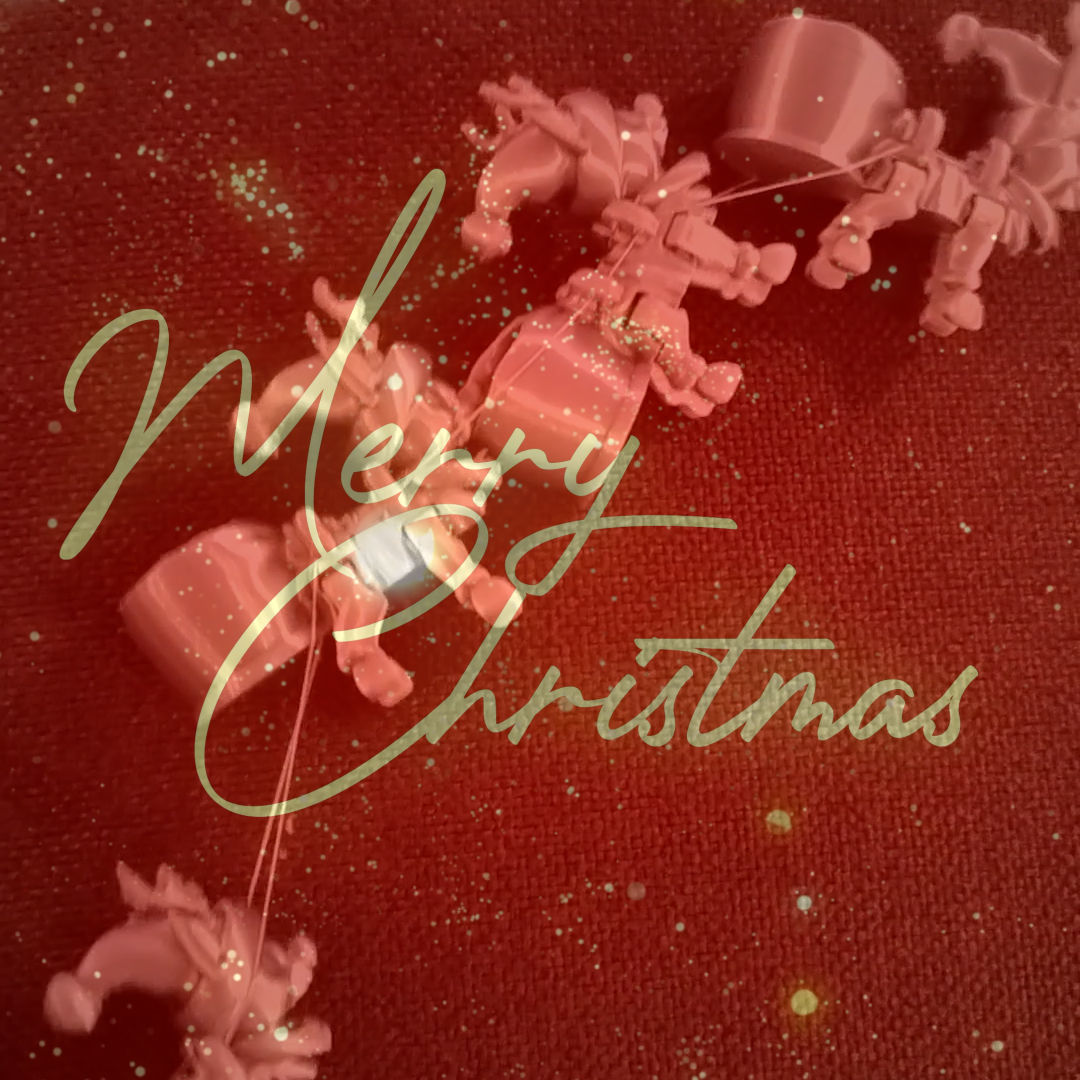 Flexy Happy Reindeer for a Modular Flying Train 3D print model_27