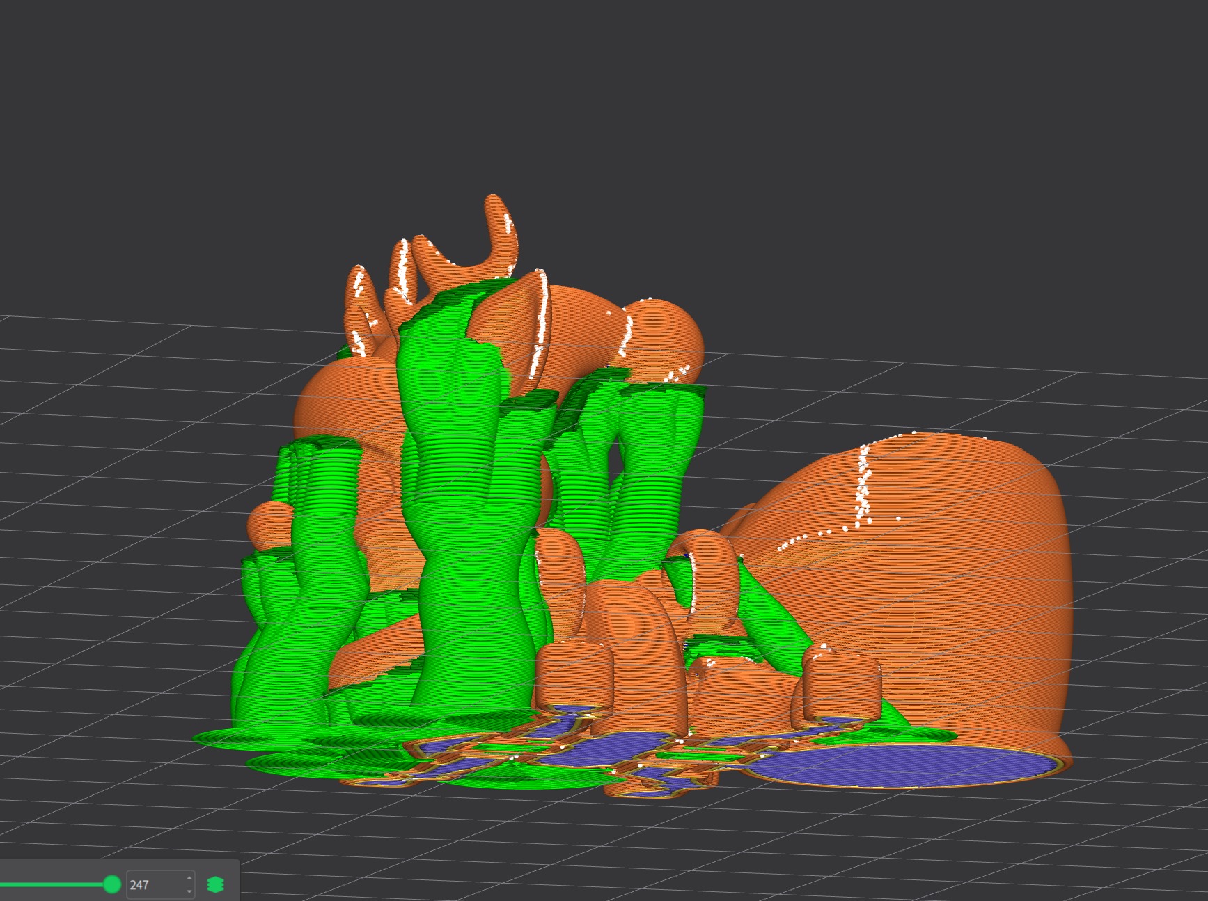 Flexy Happy Reindeer for a Modular Flying Train 3D print model_33