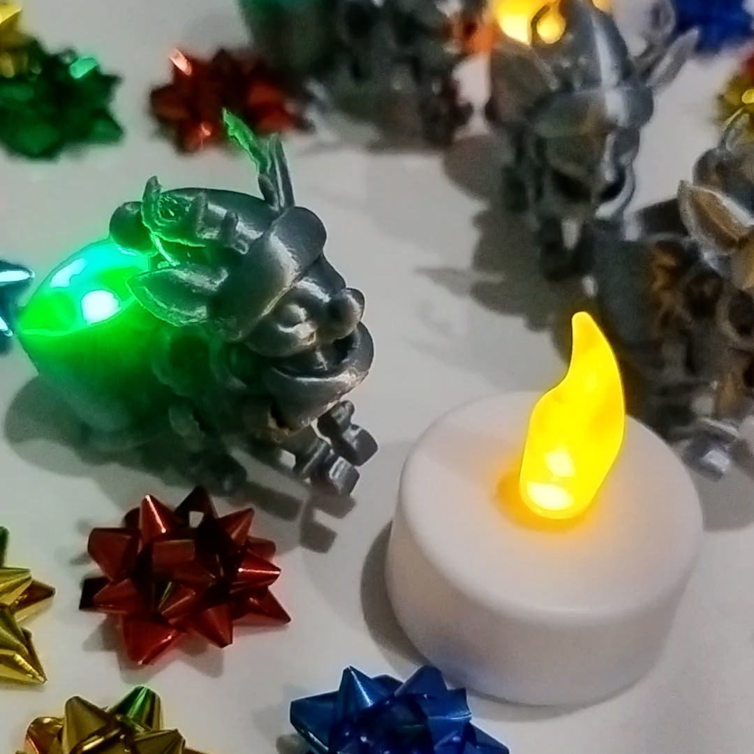 Flexy Happy Reindeer for a Modular Flying Train 3D print model_1