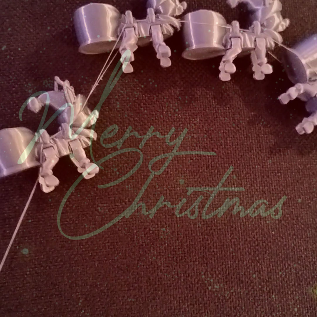 Flexy Happy Reindeer for a Modular Flying Train 3D print model_25