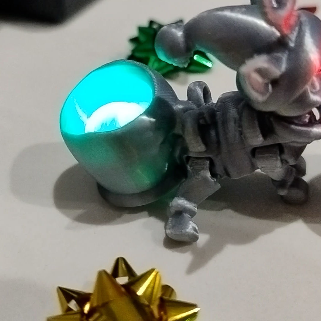 Flexy Happy Reindeer for a Modular Flying Train 3D print model_8