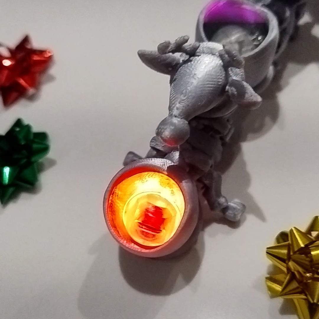 Flexy Happy Reindeer for a Modular Flying Train 3D print model_19