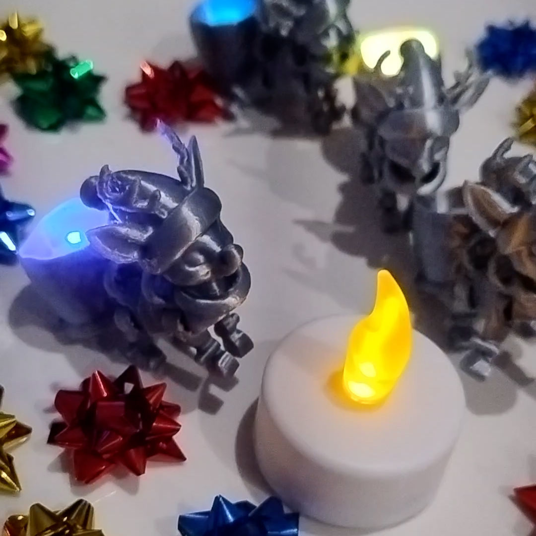 Flexy Happy Reindeer for a Modular Flying Train 3D print model_5