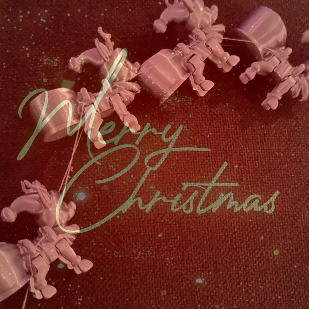 Flexy Happy Reindeer for a Modular Flying Train 3D print model_26