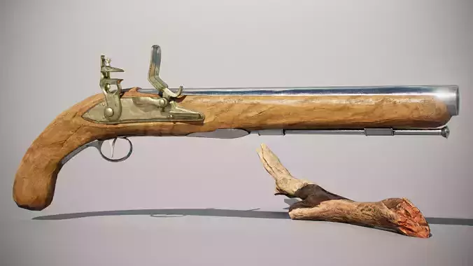 PBR Musket Pistol 3d model