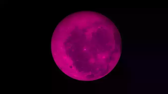 Magenta Moon 3D model