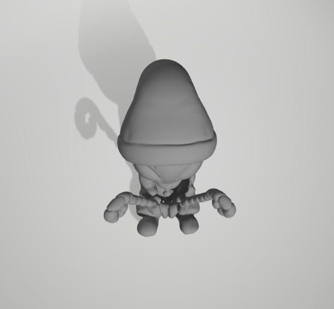 Winter Alien Driving a candy 3D print model_5