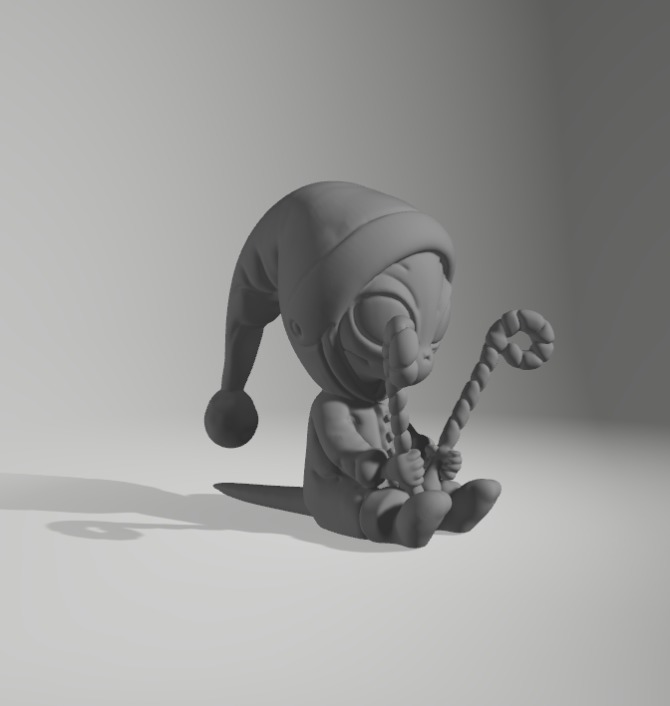 Winter Alien Driving a candy 3D print model_8