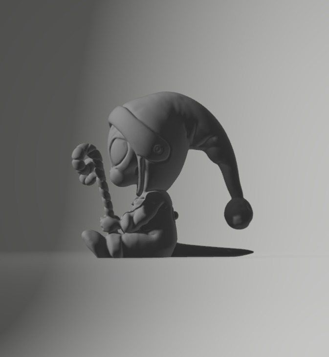 Winter Alien Driving a candy 3D print model_6