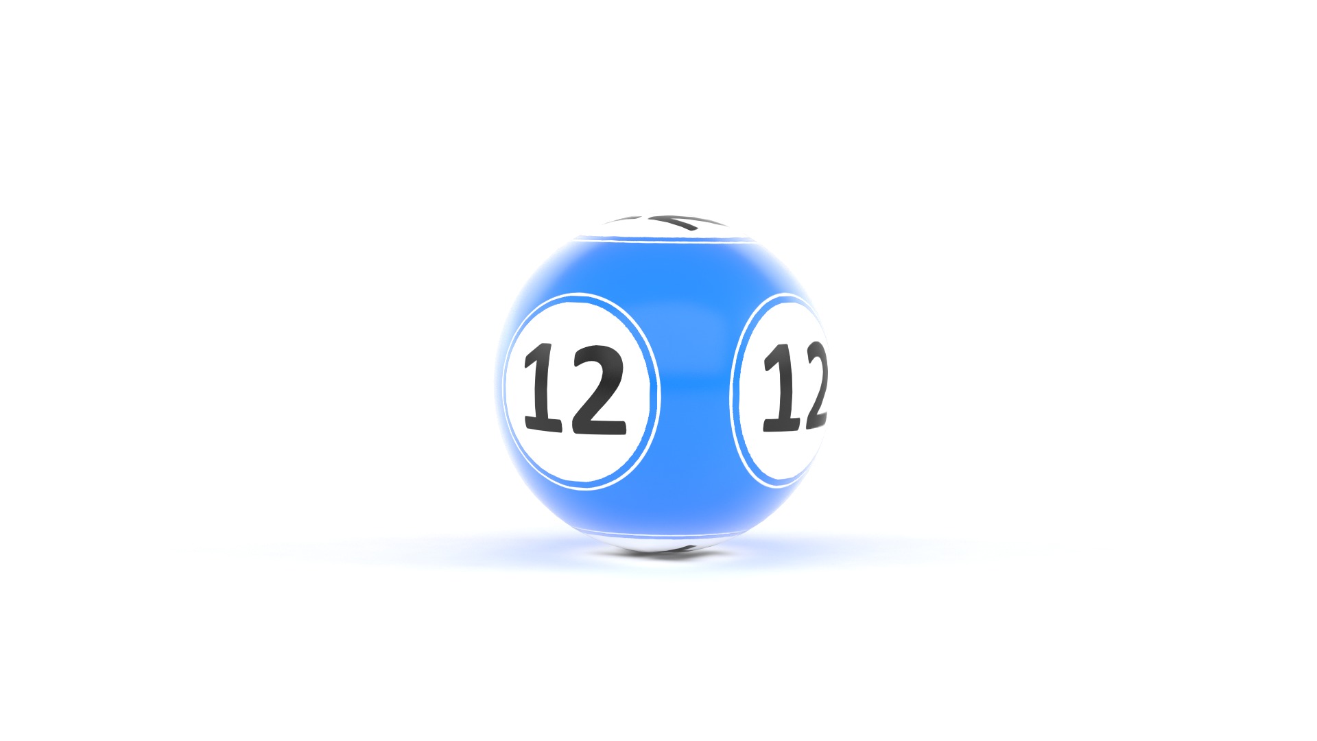 Bingo Balls and Cards 3D model_2