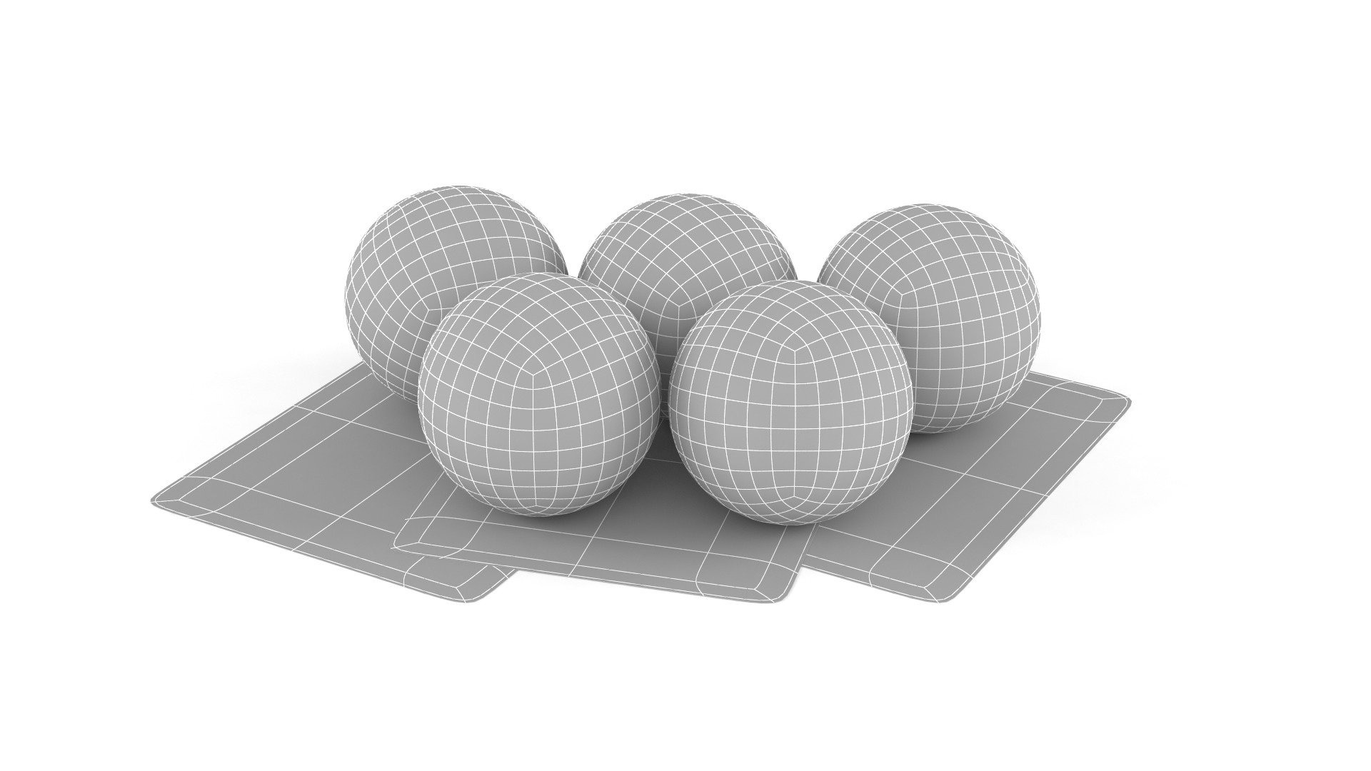 Bingo Balls and Cards 3D model_8