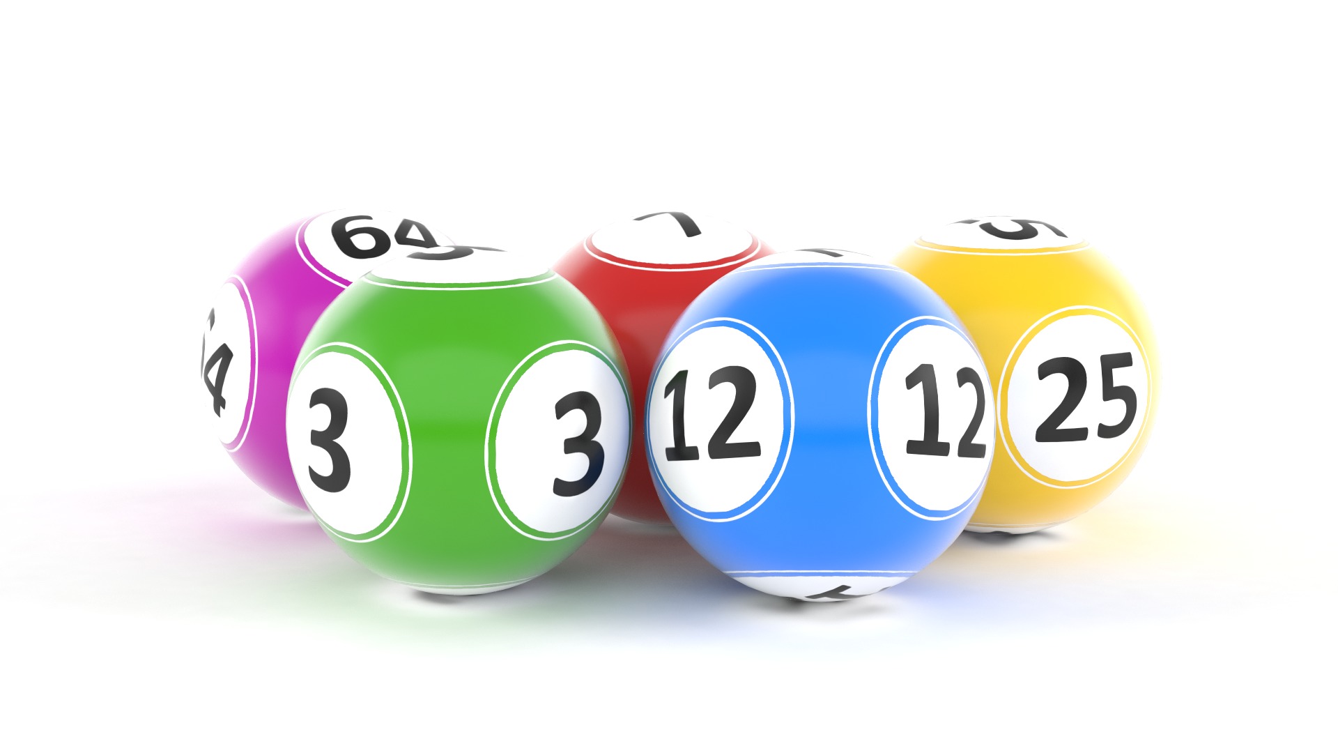 Bingo Balls and Cards 3D model_1