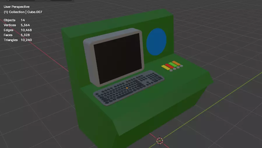 panel control Free low-poly 3D model