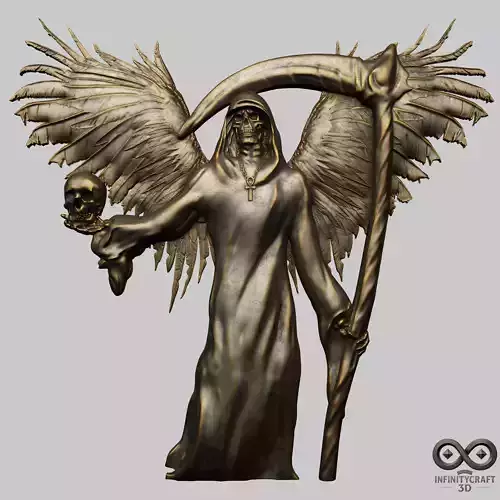 Shadow of the Grim Reaper Relief STL file for 3d Printing or CNC