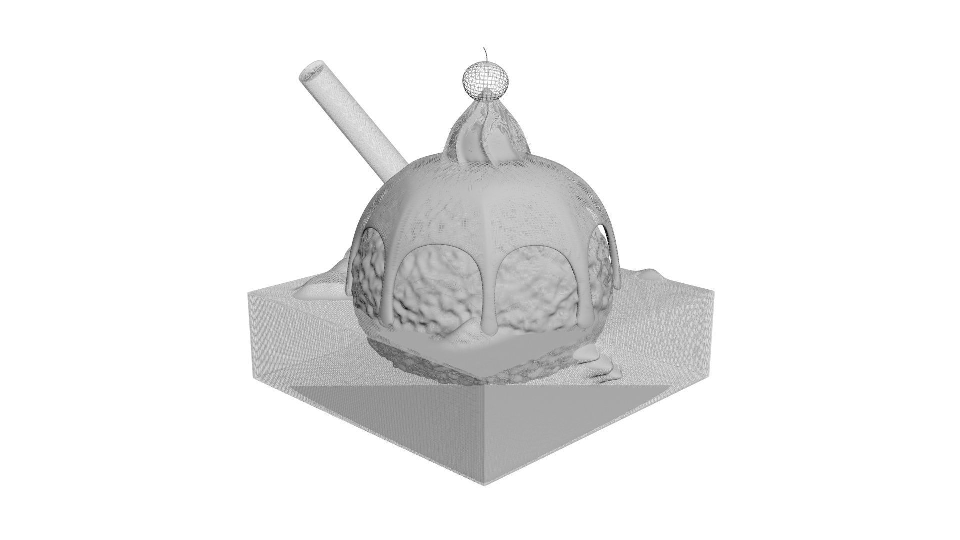 Brownie Sundae 3D model_22