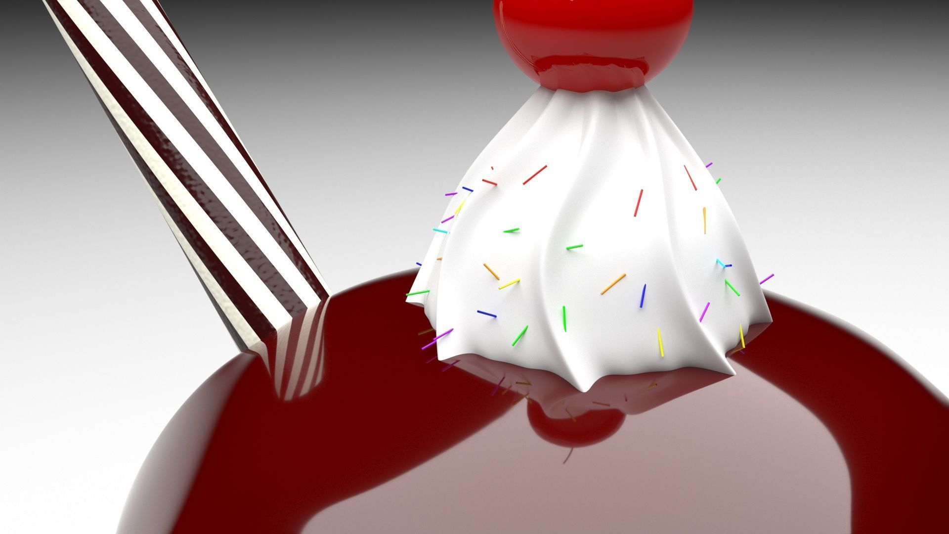 Brownie Sundae 3D model_3