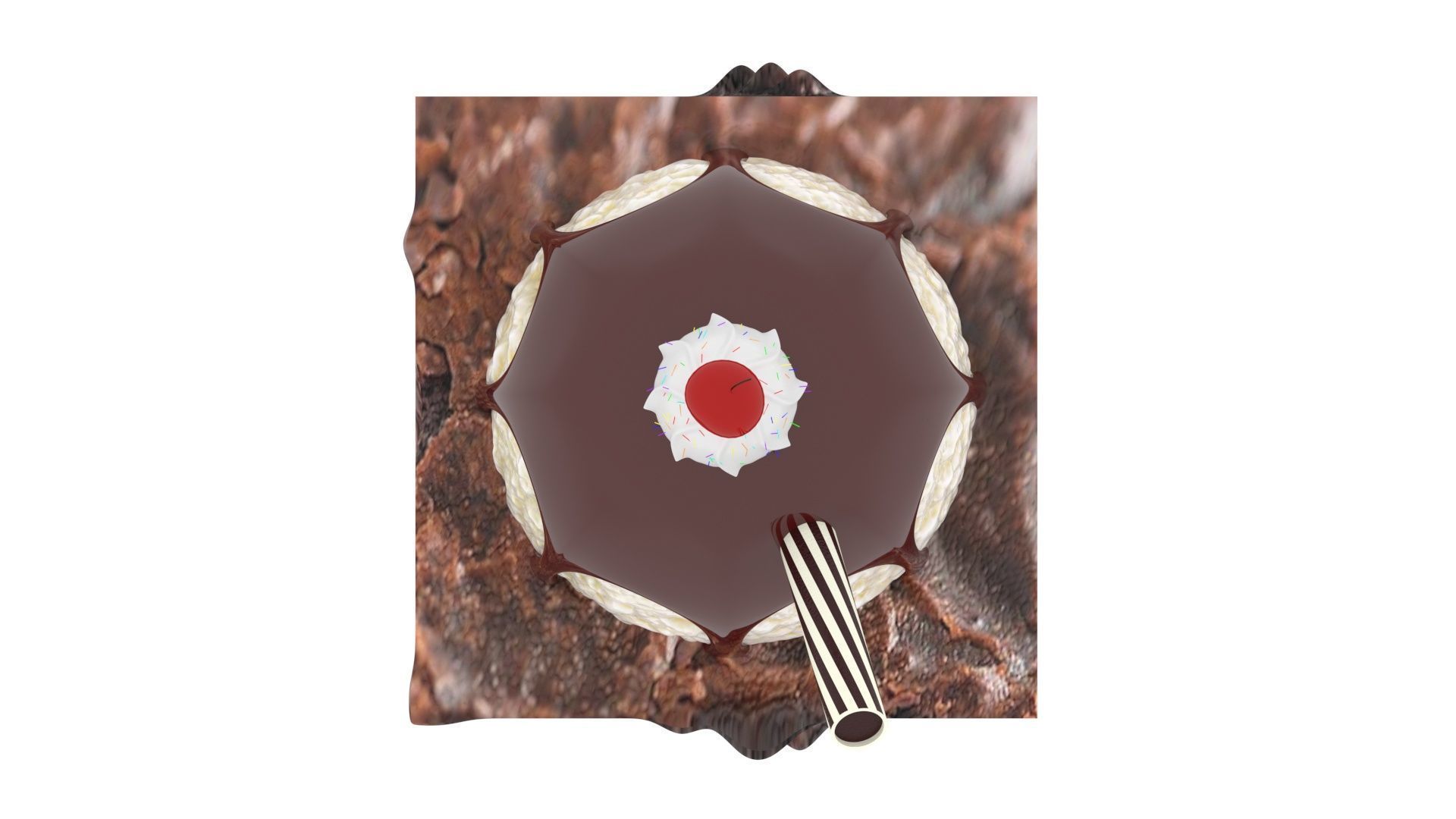 Brownie Sundae 3D model_14