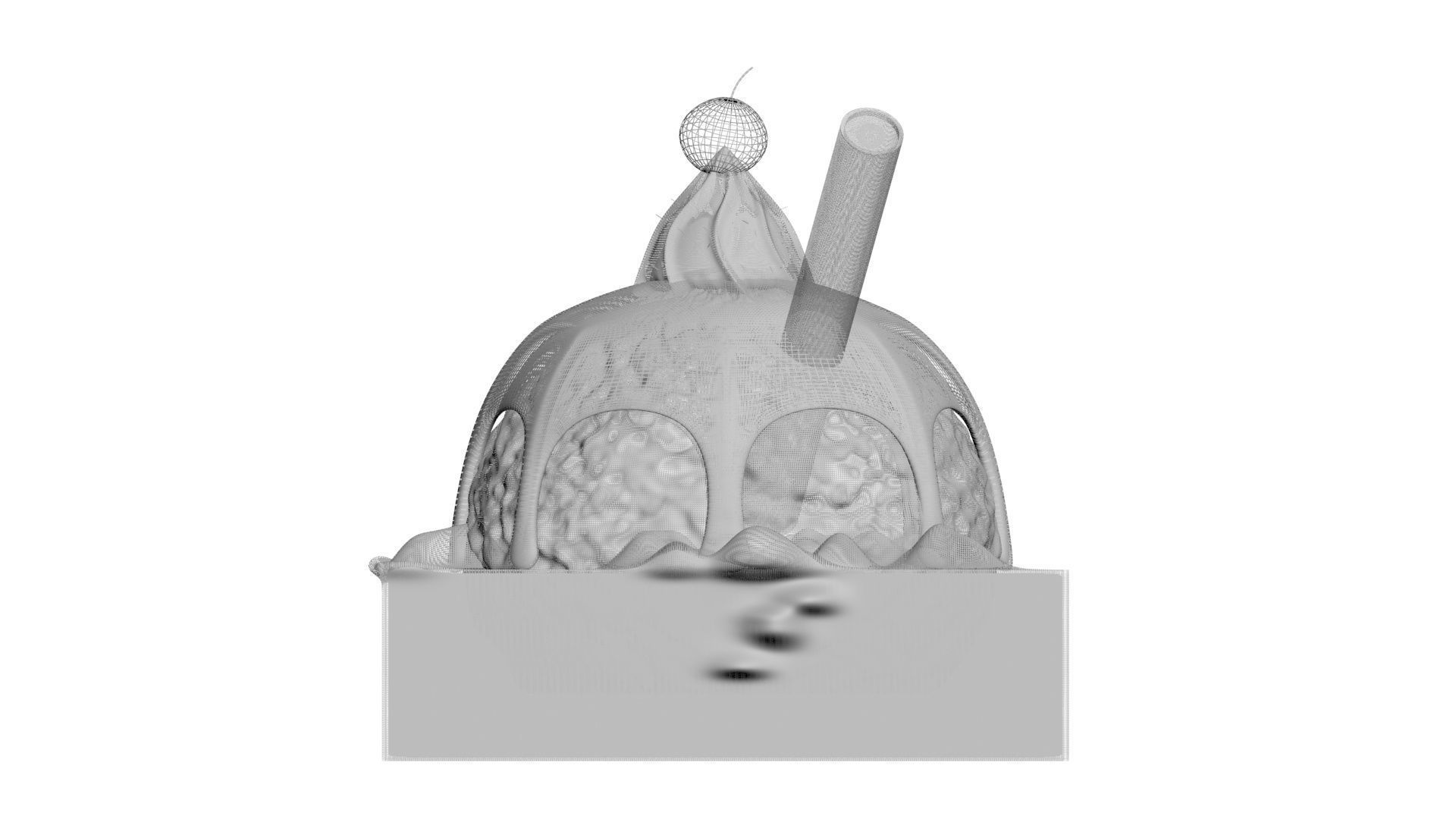 Brownie Sundae 3D model_27