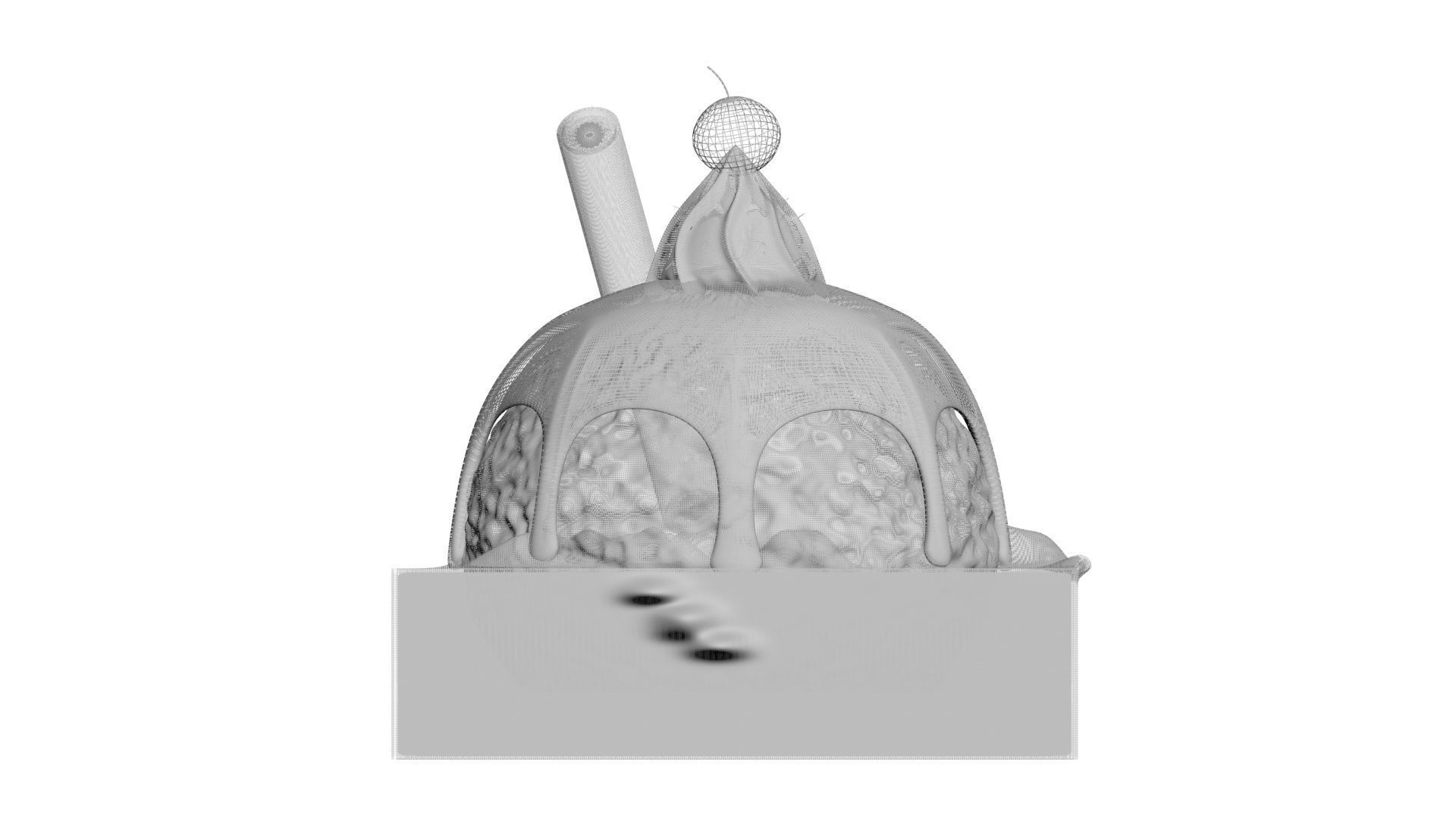 Brownie Sundae 3D model_30