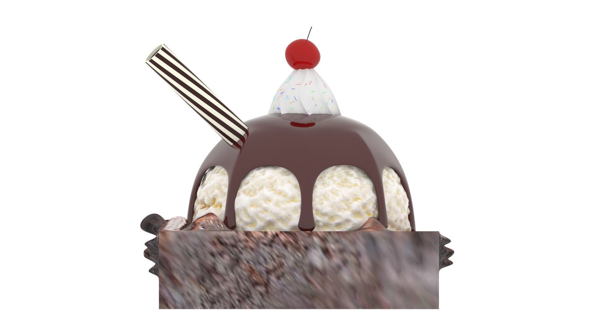 Brownie Sundae 3D model_19