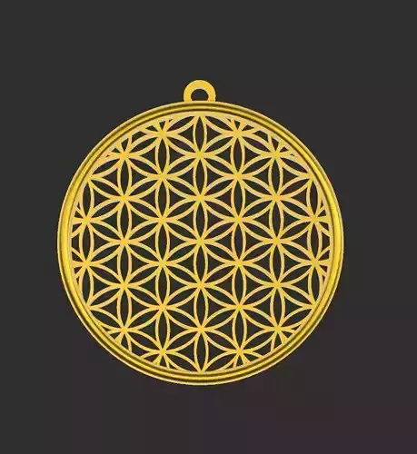 Flower of Life jewelry 3D print model