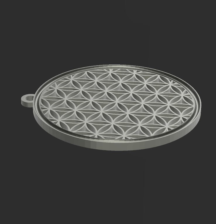 Flower of Life jewelry 3D print model_7