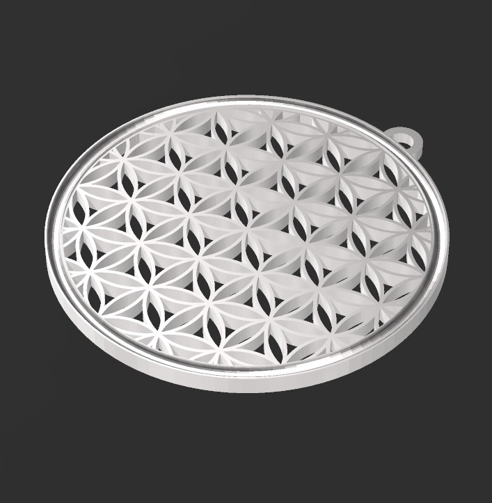 Flower of Life jewelry 3D print model_8
