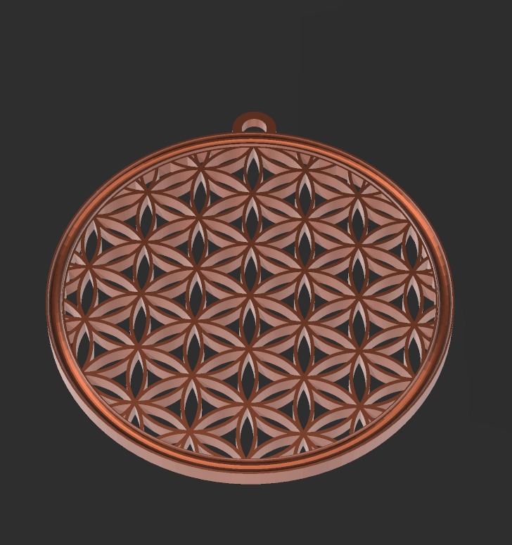 Flower of Life jewelry 3D print model_6
