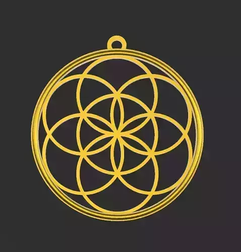 Seed of Life jewelry 3D print model