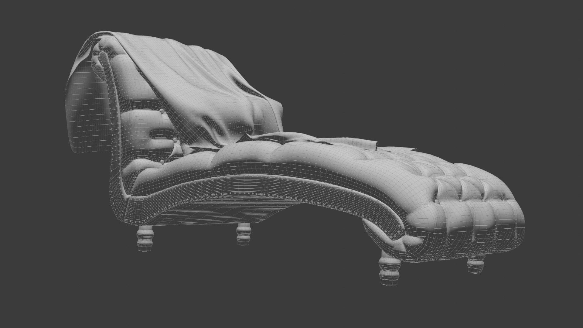 sofa and table 3D model_16