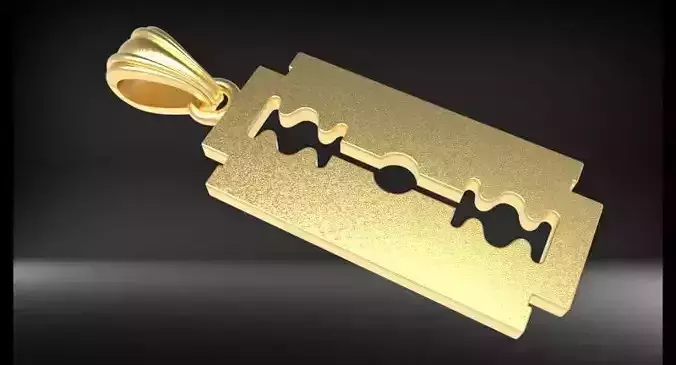 Razor Blade Pendant