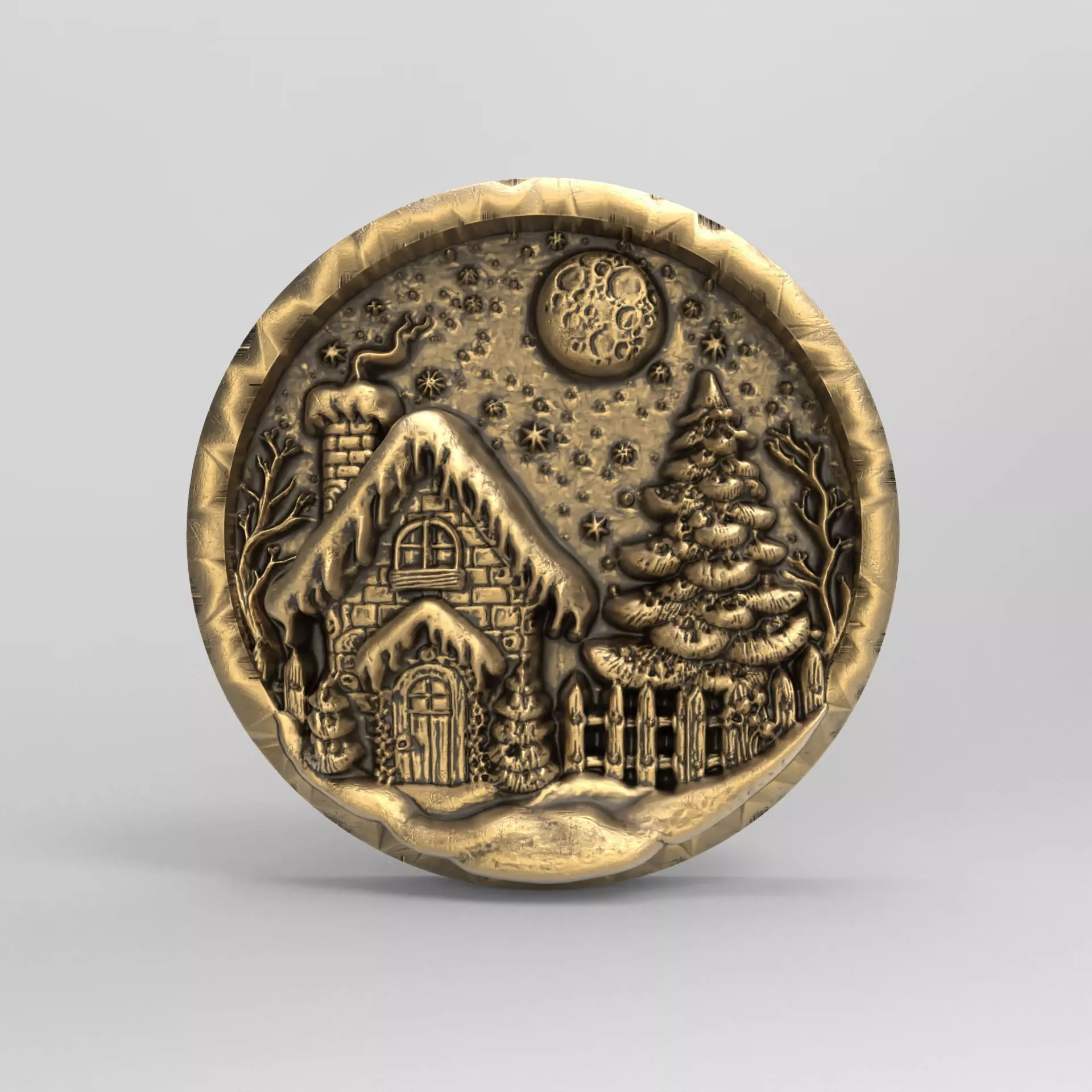 christmas snow home decor  3D print model_0