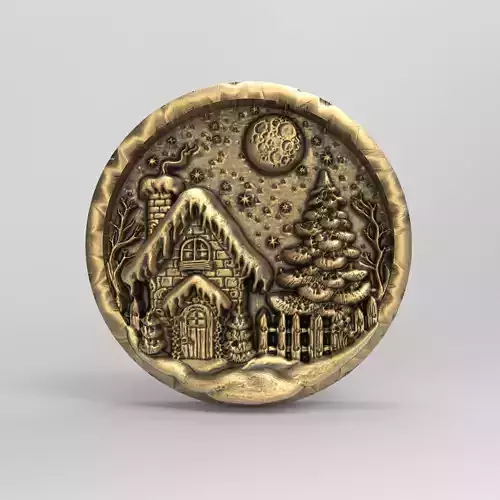 christmas snow home decor  3D print model