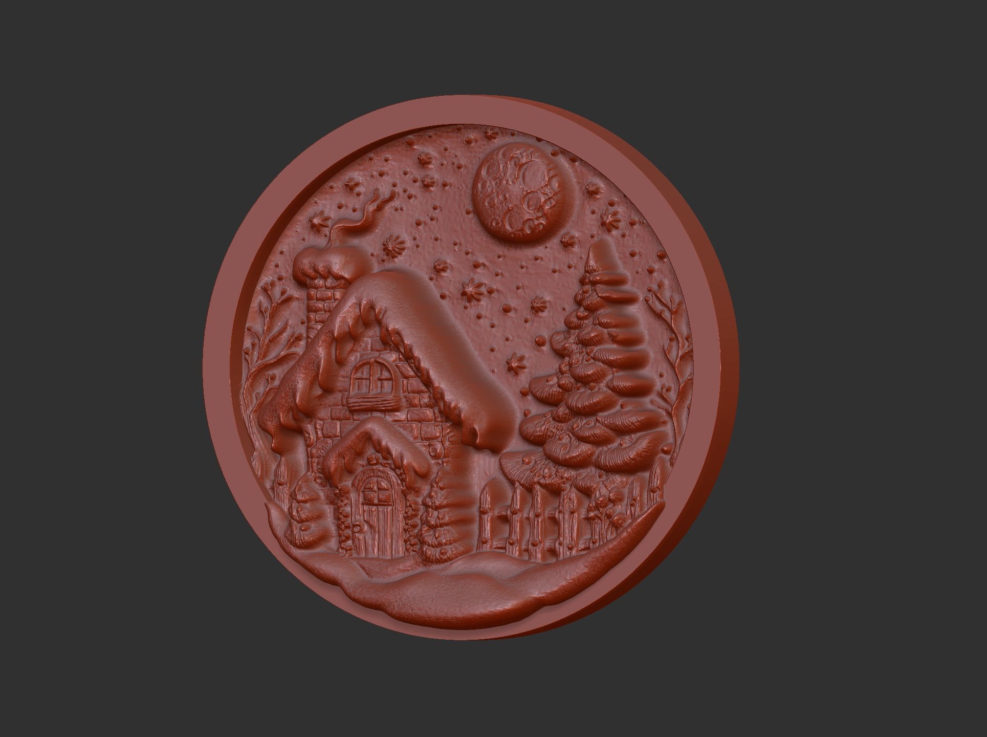 christmas snow home decor  3D print model_4