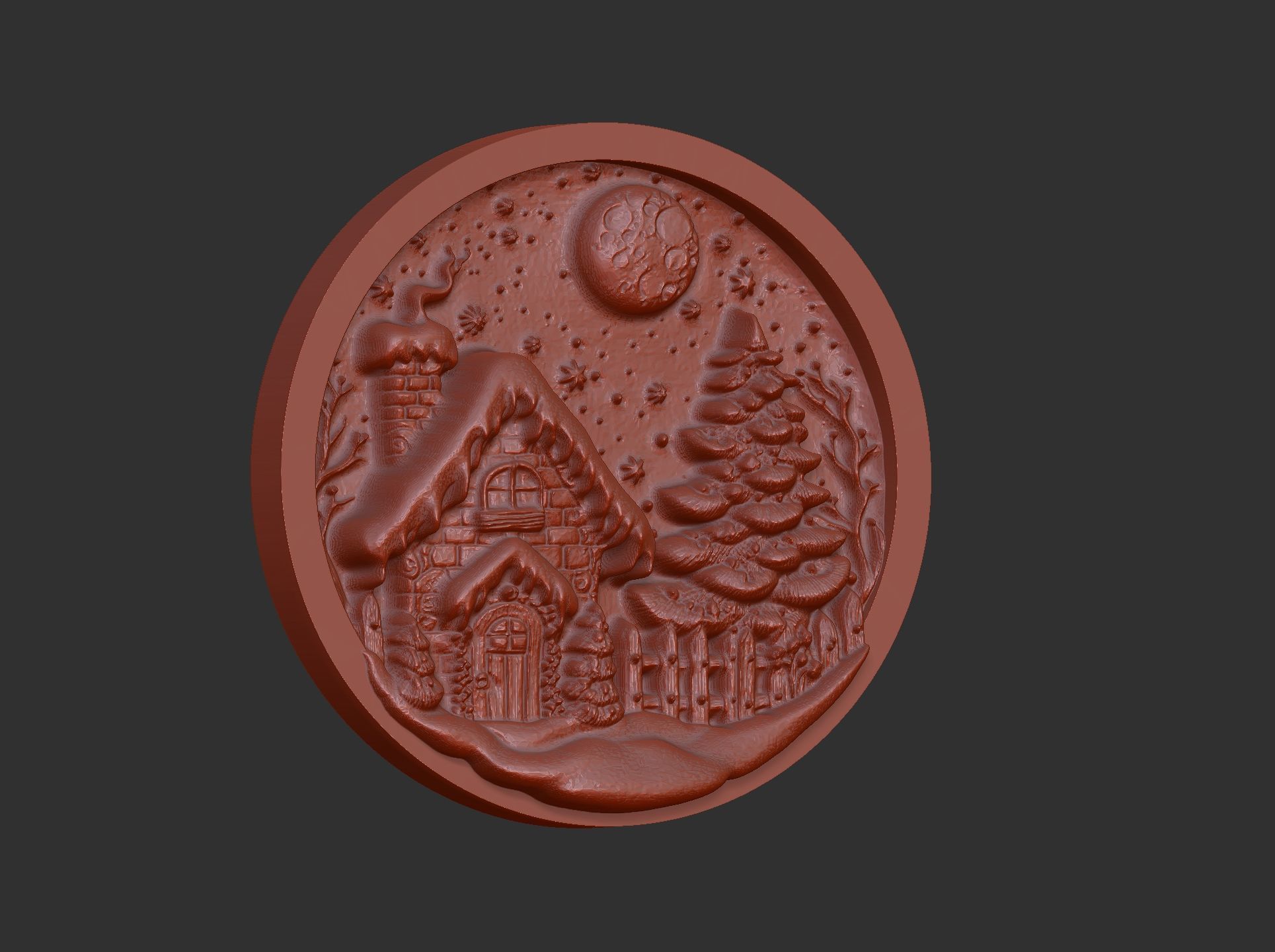 christmas snow home decor  3D print model_8