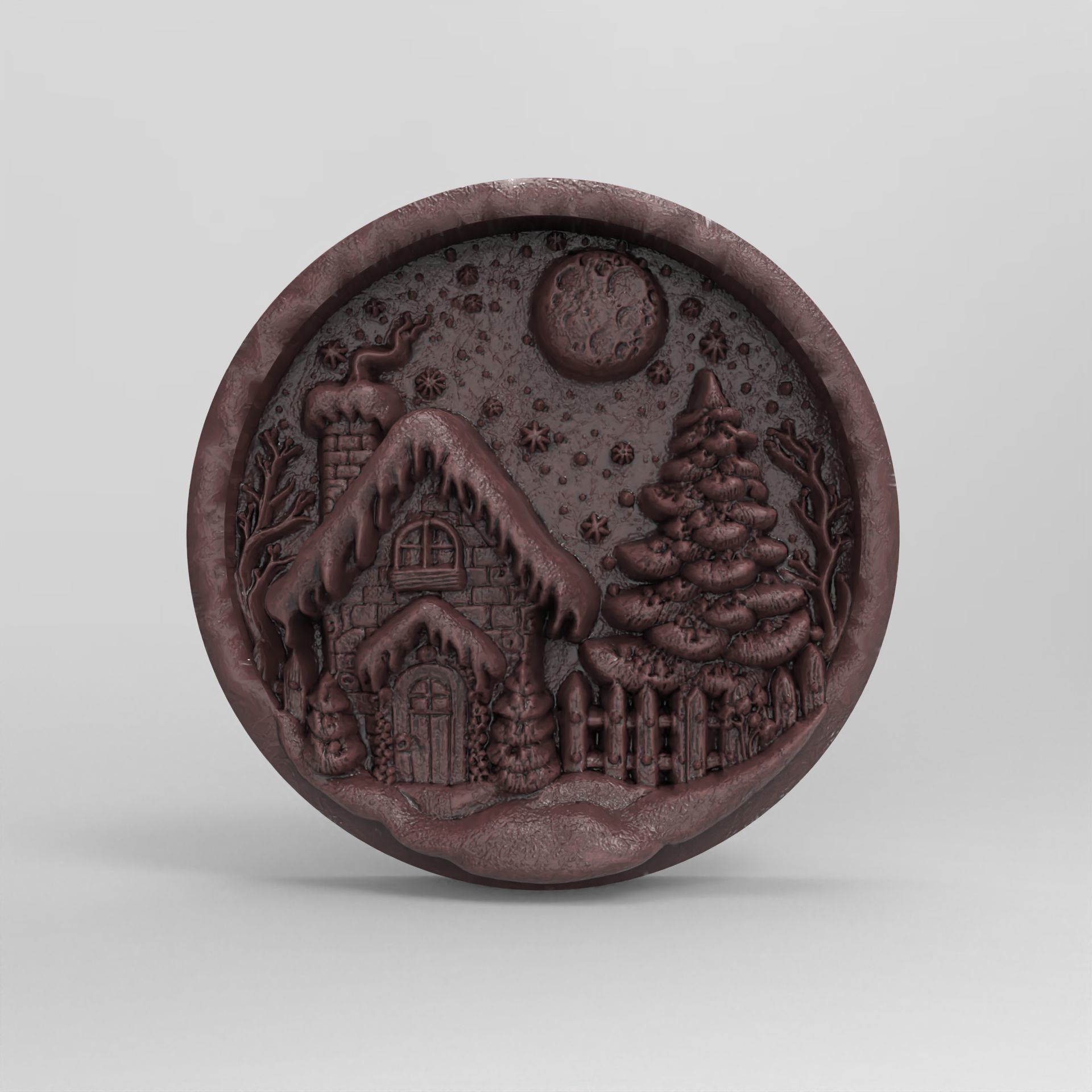 christmas snow home decor  3D print model_2