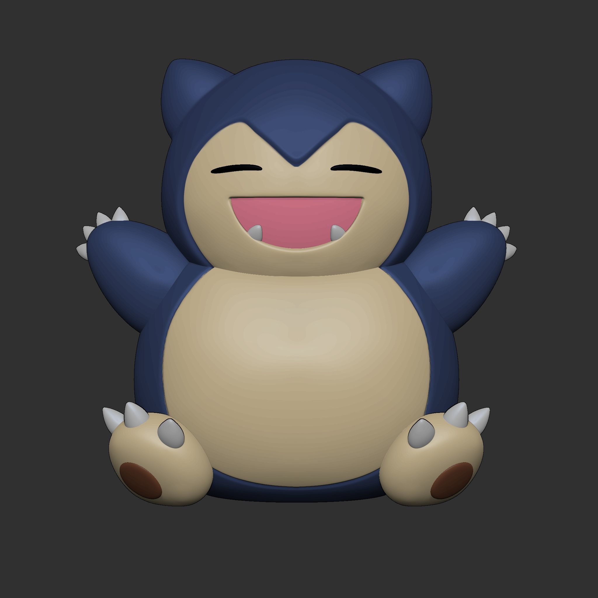 Pokemon Snorlax 3D print model_3