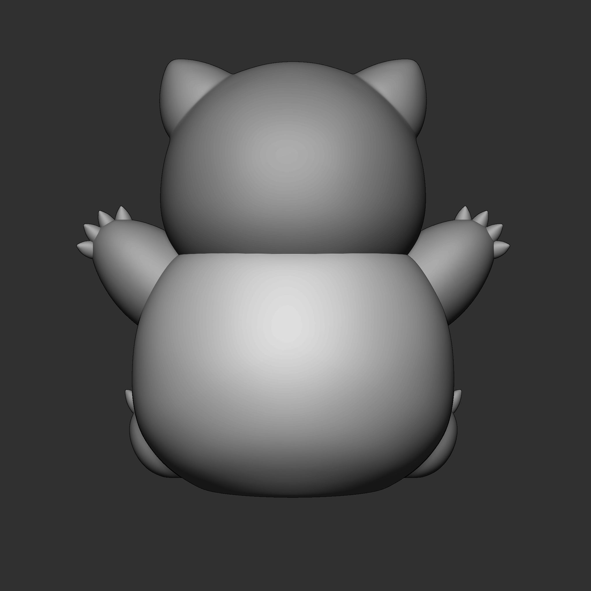  Pokemon Snorlax 3D print model_9