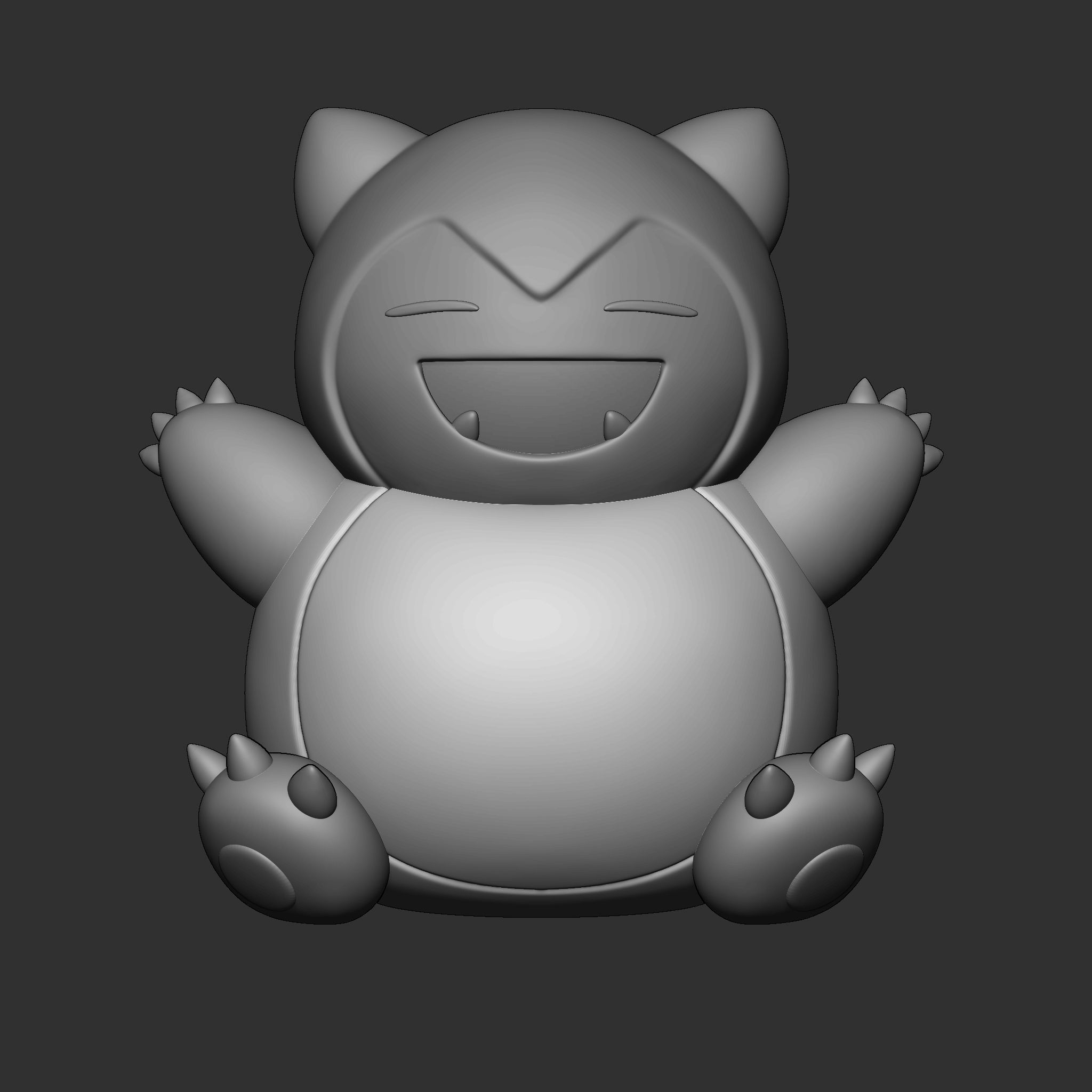  Pokemon Snorlax 3D print model_7