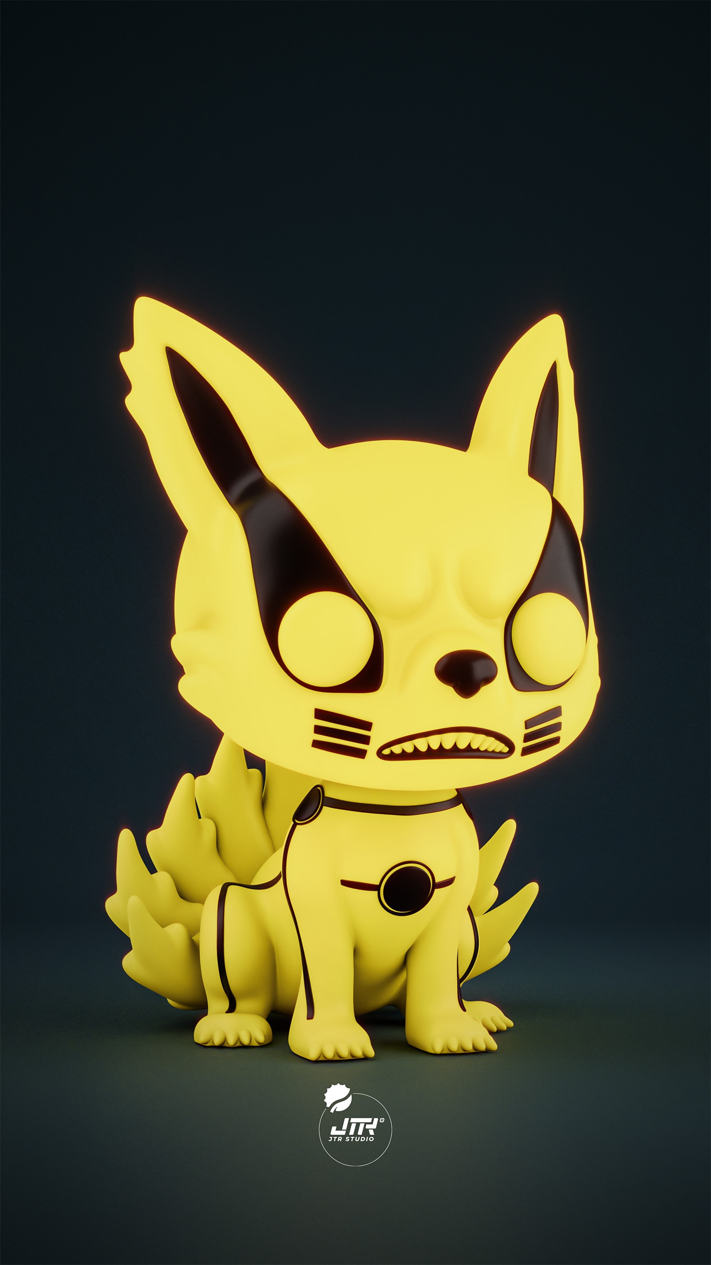 KYUBI KURAMA MODE NARUTO - FUNKO POP COLECCION 3D print model_2