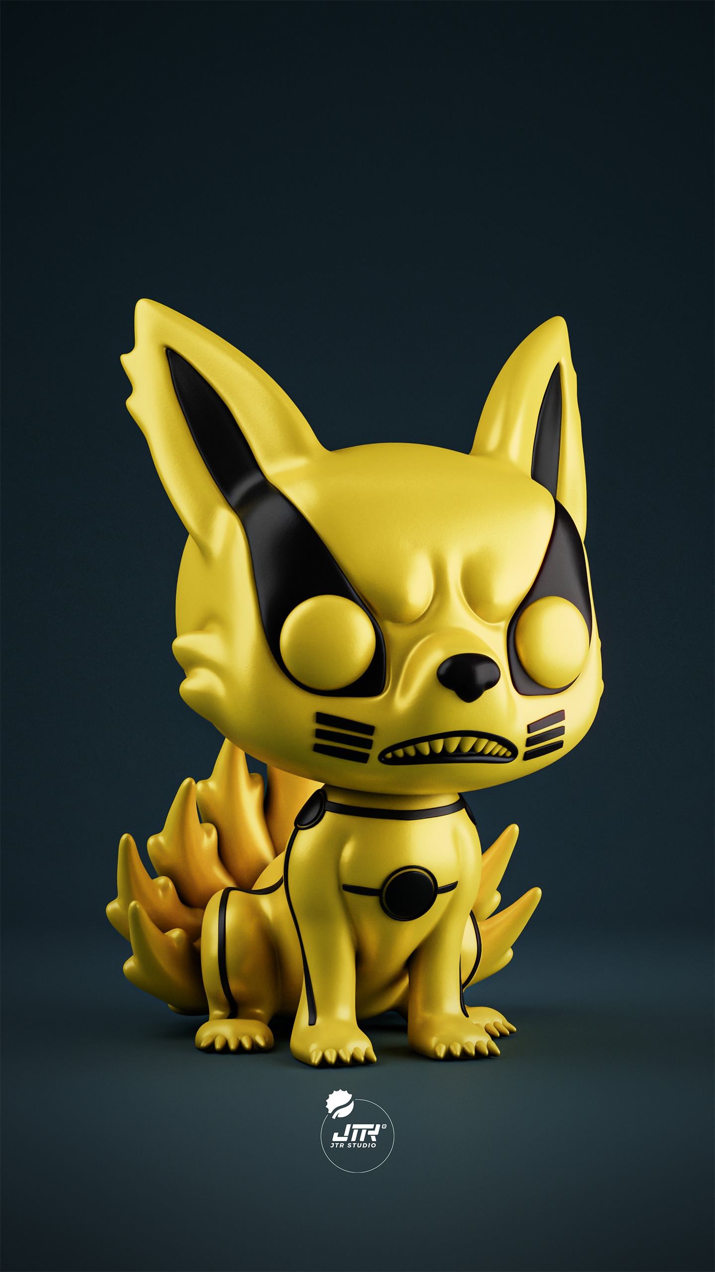 KYUBI KURAMA MODE NARUTO - FUNKO POP COLECCION 3D print model_1