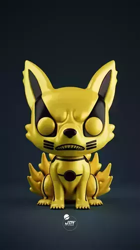 KYUBI KURAMA MODE NARUTO - FUNKO POP COLECCION 3D print model
